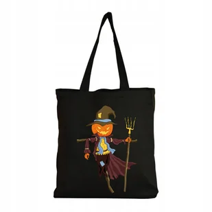 Eko Torba na ramię Zakupy Shopper Torebka Bawełniana Halloween Dynia #12 - Torby i wózki na zakupy - miniaturka - grafika 1