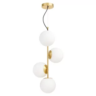 Lumina Deco Deco NOWOCZESNA LAMPA WISZĄCA MOSIĘŻNA STELVIO W4 LDP 6041-4 (MD) - Lampy sufitowe - miniaturka - grafika 1