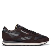 Sneakersy męskie - Sneakersy Reebok Classic Leather 100201111 Czarny - miniaturka - grafika 1