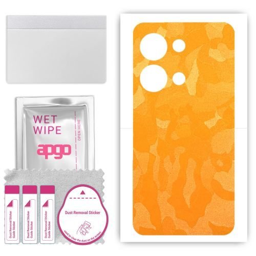 folia naklejka skórka strukturalna na TYŁ do Xiaomi Redmi Note 13 Pro - Moro Camo Żółty - apgo SKINS