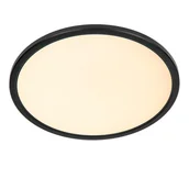 Lampy sufitowe - Castor 07120/22/30 lampa sufitowa LED 20W CCT z podświetleniem RGB wykończenie czarne sterowanie pilotem - miniaturka - grafika 1