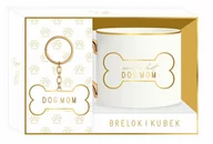 Kubki - Be Happy, Brelok I Kubek, Royal Dog Mom, Beżowy - miniaturka - grafika 1