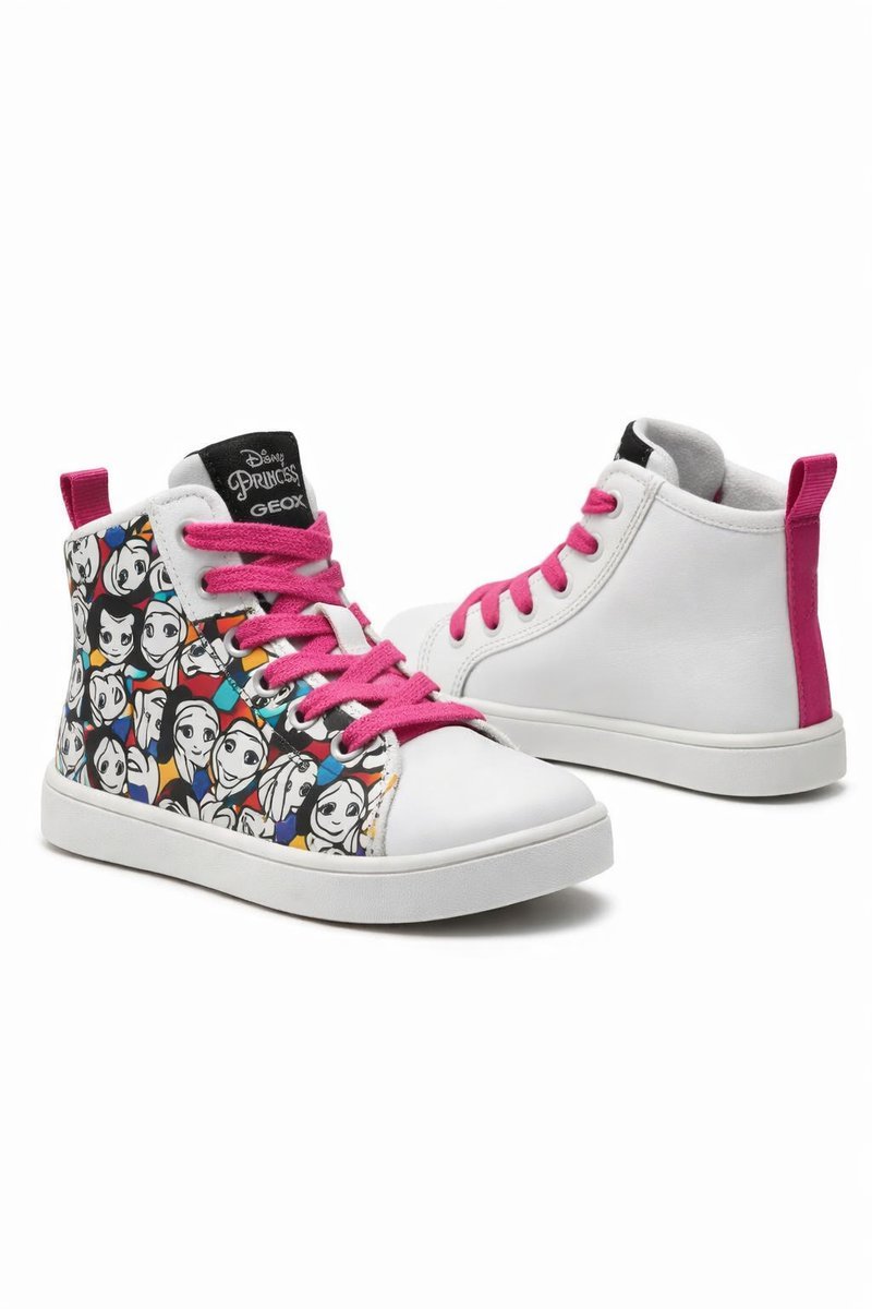 GEOX SPORTOWE TRAMPKI DZIECIĘCE Z NADRUKIEM DISNEY PRINCESS 34 1I4A