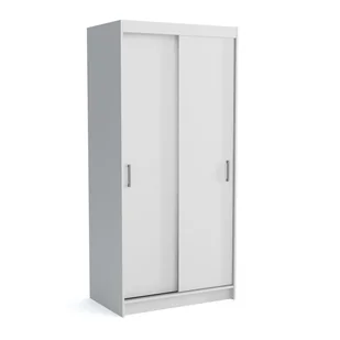 Szafa przesuwna NICO 1 110cm biała z oświetleniem LED dwudrzwiowa - Szafy Szafa przesuwna NICO 1 110cm biała z oświetleniem LED dwudrzwiowa - Szafy - miniaturka - grafika 1