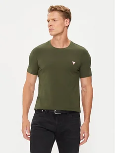 Guess T-Shirt M2YI24 J1314 Zielony Slim Fit - Koszulki męskie - miniaturka - grafika 1