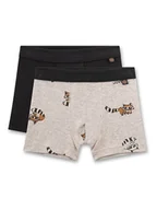 Majtki dla dzieci - Sanetta Bokserki (2 pary) w kolorze czarno-beżowym - miniaturka - grafika 1