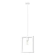Lampy sufitowe - Lampa wisząca ARIES biała SOLLUX LIGHTING - miniaturka - grafika 1