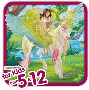 Schleich Bayala Zestaw Wróżka SurahZ migoczącym pegazem SLH70566 - Figurki dla dzieci - miniaturka - grafika 5