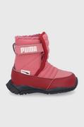 Buty dla dziewczynek - Puma Śniegowce dziecięce 380746.G kolor różowy - miniaturka - grafika 1