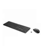 Klawiatury - hp consumer D-E Layout - HP 235 Wireless Mouse and Keyboard Desktop Set Black - miniaturka - grafika 1