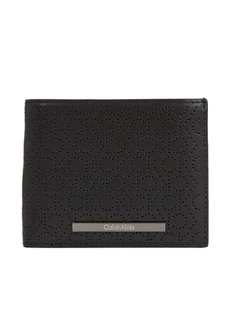 Calvin Klein Duży Portfel Męski Modern Bar Bifold 5Cc W/Coin K50K511835 Czarny - Portfele - miniaturka - grafika 1