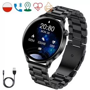 Rubicon Eva Czarny - Smartwatch - miniaturka - grafika 1