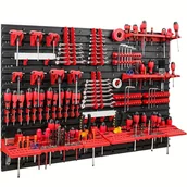 Inne - TEMU GoneMao Duży Organizer Narzędzi, Przechowywanie w Garażu dla Śrub, Mocowań, Śrubek, Gwoździ, Koralików i Małych Elementów - Trwała Płyta - miniaturka - grafika 1