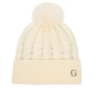 Czapki damskie - Czapka Guess AW5385 POL01 Biały - miniaturka - grafika 1