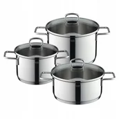 Zestawy garnków i patelni - Zestaw garnków SILIT ALICANTE indukcja gaz garnki stal nierdzewna 6 el. - miniaturka - grafika 1