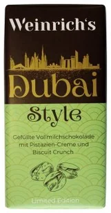Czekolada Dubajska o Smaku Pistacjowym Edycja Limitowana 100g - Czekolada - miniaturka - grafika 1
