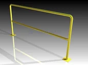 Pachołki i taśmy ostrzegawcze - Barierka ochronna (dł. 1200 mm) - miniaturka - grafika 1