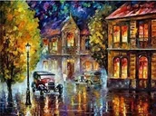 Malowanie po numerach - „Los Angeles 1930” Leonid Afremov - Malowanie po numerach 50x40 cm - miniaturka - grafika 1