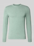 Swetry męskie - Sweter z dzianiny z mieszanki bawełny i kaszmiru z okrągłym dekoltem - miniaturka - grafika 1