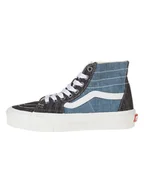 Trampki damskie - Vans Skórzane sneakersy w kolorze niebiesko-antracytowym - miniaturka - grafika 1