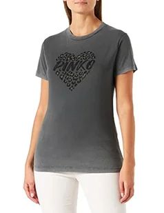 Pinko Damska koszulka Tula Flamed, I75_Grey-Pewter, S - Koszulki i topy damskie - miniaturka - grafika 1