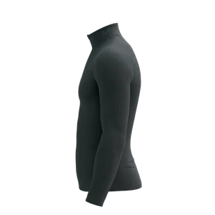 COMPRESSPORT koszulka termoaktywna  3D THERMO HALF ZIP LS TOP black - Koszulki sportowe męskie - miniaturka - grafika 9
