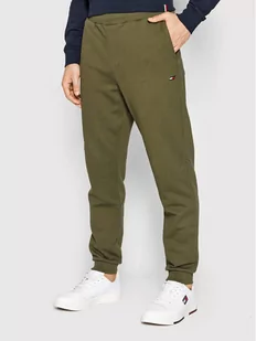 Tommy Hilfiger Spodnie dresowe Essentials MW0MW22740 Zielony Regular Fit - Spodnie sportowe męskie - miniaturka - grafika 1