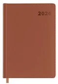 Kalendarze - Easy Stationery Kalendarz książkowy 2026 A5 brązowy Easy - kalendarz - miniaturka - grafika 1