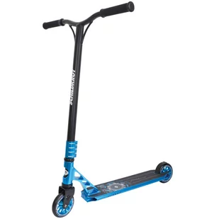 Schildkröt Stunt Scooter Flipwhip, design: Electric Blue, hulajnoga wyczynowa klasy premium z kompresją HIC i felgą aluminiową, koła PU 110 mm, świetny wygląd, do wszystkich trików i sztuczek, 510401 510401 - Hulajnogi - miniaturka - grafika 1