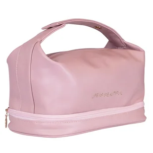 Inter Vion Soft Pink kosmetyczka torebka z organizerem - Kosmetyczki, organizery i kuferki - miniaturka - grafika 1