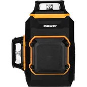 Poziomice laserowe - Deko Laser płaszczyznowy DKLL12PQ1 zielony 30 m - miniaturka - grafika 1