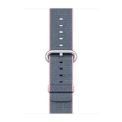 Akcesoria do smartwatchy - Apple Pasek nylonowy w kolorze jasnego różu/nocnego błękitu do koperty 38mm / 40mm / 41mm / 42mm - rozmiar S/M - miniaturka - grafika 1