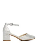 Czółenka - Rieker Czółenka 44762-90 Srebrny - miniaturka - grafika 1