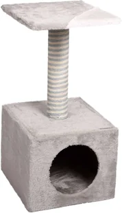 Domek dla kota Flamingo Scratching Tree Duala Cary 61 cm Grey - Legowiska dla kotów - miniaturka - grafika 1