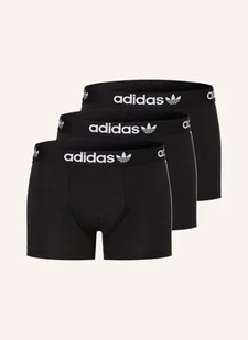 Adidas Originals Bokserki Comfort Flex Cotton 3-Stripes, 3 Szt. schwarz - Majtki damskie - miniaturka - grafika 1