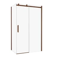 Kabiny prysznicowe - Kabina prysznicowa Laurena Copper 120x90x200 cm profil miedziany Wellneo - miniaturka - grafika 1