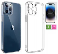 Akcesoria do smartwatchy - ETUI PRZEZROCZYSTE 2MM DO IPHONE 14 PRO + SZKŁO 9H - miniaturka - grafika 1