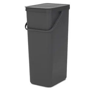 Brabantia Kosz do segregacji odpadów Sort & Go 40 l szary 251047 - Kosze na śmieci - miniaturka - grafika 1