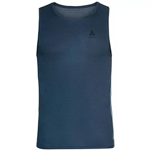 Odlo Męska koszulka Bl Top Crew Neck Tank Active F-Dry Light z AFFE, Blue Wing Teal, S - Koszulki sportowe męskie - miniaturka - grafika 1