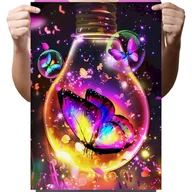 Zabawki kreatywne - Haft Diamentowy Diamond Painting,DIAMENTOWY MALARZ,Obraz DIY 5D,Mozaika Diamentowa 30x40, Motyl - miniaturka - grafika 1