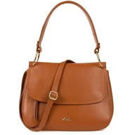 Torebki damskie - Torebka Skórzana Vezze Lemba Ruda - miniaturka - grafika 1