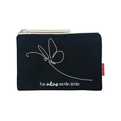 Kosmetyczki, organizery i kuferki - hello-bags Damski N-002-tusalas kosmetyczka/portfele, czarny, średni, czarny, m - miniaturka - grafika 1