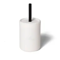 Miseczki i talerzyki dla dzieci - Avanchy La Petite Silikonowy Kubeczek Dla Dziecka 6M+ White - miniaturka - grafika 1