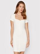 Sukienki - Guess Sukienka codzienna WBGK01 KB9E2 Biały Slim Fit - miniaturka - grafika 1