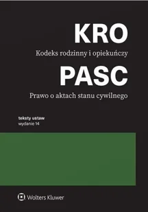Kodeks rodzinny i opiekuńczy. Prawo o aktach stanu cywilnego. Teksty ustaw wyd. 2024 - Opracowanie zbiorowe - Prawo - miniaturka - grafika 1