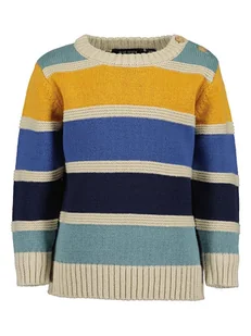 Blue Seven Sweter w kolorze niebiesko-beżowo-żółtym - Bluzy i sweterki niemowlęce - miniaturka - grafika 1