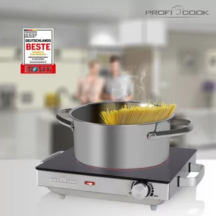 Kuchenka elektryczna Elektryczna kuchenka na podczerwień, płyta ceramiczna jednopalnikowa ProfiCook PC-EKP 1210 - Kuchenki elektryczne - miniaturka - grafika 4
