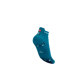 COMPRESSPORT Skarpetki do biegania krótkie ProRacing Socks V4 mosaic blue/magent - Skarpetki sportowe męskie - miniaturka - grafika 7