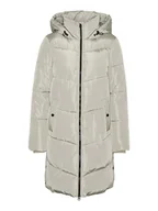 Kurtki damskie - Vero Moda Płaszcz pikowany w kolorze kremowym - miniaturka - grafika 1