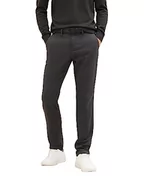 Spodnie męskie - TOM TAILOR spodnie męskie, 32375 - struktura Black Zig Zag, 34W / 34L - miniaturka - grafika 1